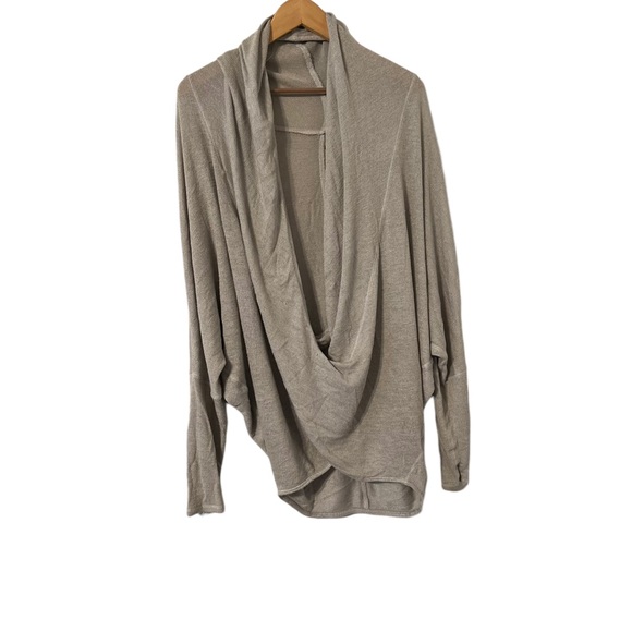 FREE PEOPLE Cowl Knit Wrap Sweater Top Tunic - Picture 2 of 4